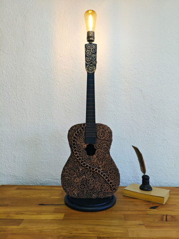 Lampă/veioză -Chitară Steampunk [5]