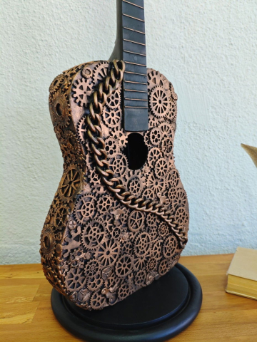 Lampă/veioză -Chitară Steampunk [3]