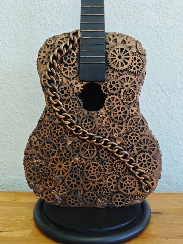 Lampă/veioză -Chitară Steampunk [1]