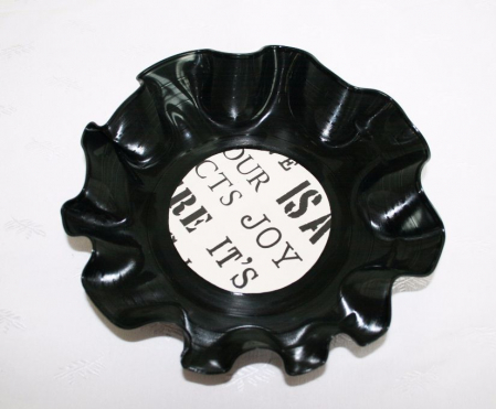 Decoratiuni casa - Bol din disc de vinil