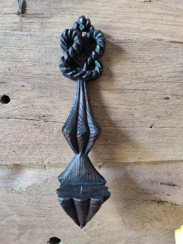 Candela rustică de perete, sculptură manuală în lemn [2]