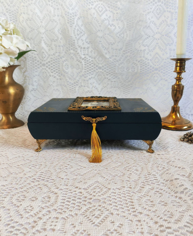 Cutii și Casete Bijuterii Handmade – Eleganță Unicat pentru Comori Personale - Casetă bijuterii-Antoinette