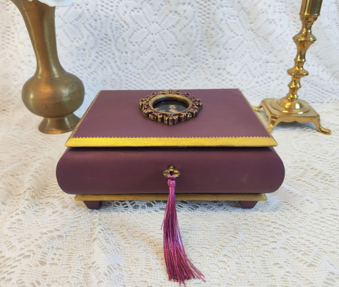 Cutii,casete,cufere handmade - Casetă bijuterii -Baroque