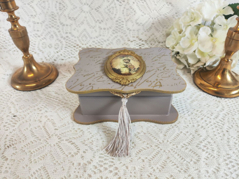Cutii,casete,cufere handmade - Casetă bijuterii -Memories