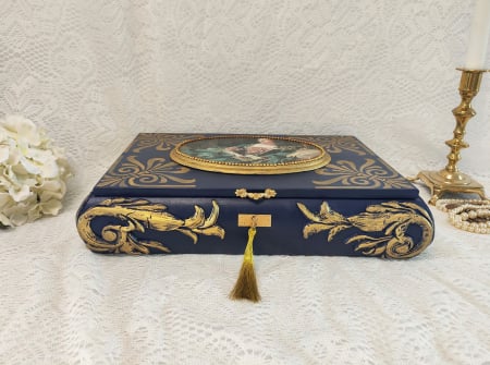 Cutii,casete,cufere handmade - Casetă bijuterii XL-Marquise