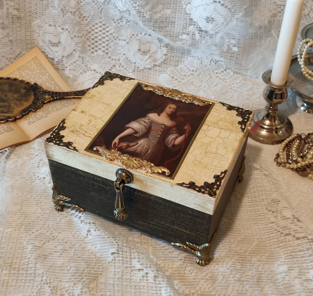 Cutii,casete,cufere handmade - Caseta de bijuterii-Dutchess