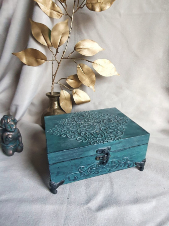 Cutii,casete,cufere handmade - Caseta pentru bijuterii