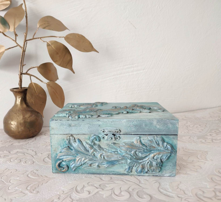 Cutii,casete,cufere handmade - Caseta pentru bijuterii-Retro Luxury