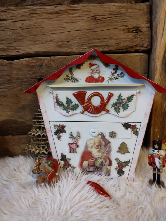 Craciun-globuri si decoratiuni hand made - Casuta postala a lui Mos Craciun