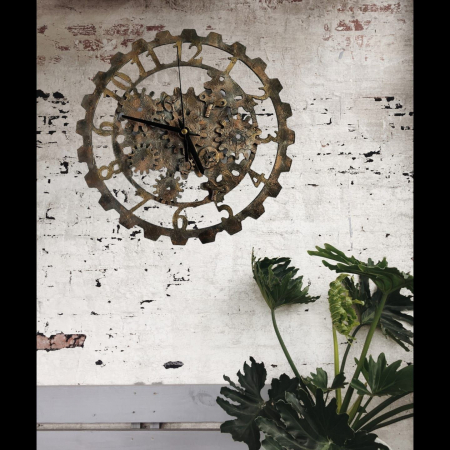 Decoratiuni steampunk/industrial - Ceas perete Steampunk