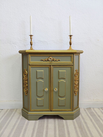 Mobila Reconditionata-Mobila Shabby Chic - Comodină-Majestique