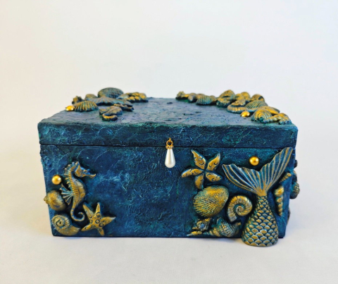 Cutii și Casete Bijuterii Handmade – Eleganță Unicat pentru Comori Personale - Cutie bijuterii -Pearl