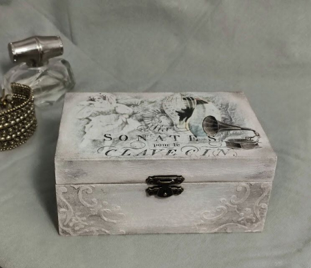 Cutii,casete,cufere handmade - Cutie bijuterii vintage