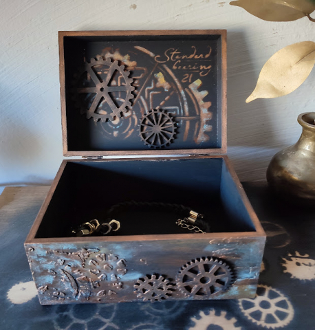Cutie din lemn - Eleganță vintage în stil steampunk [3]