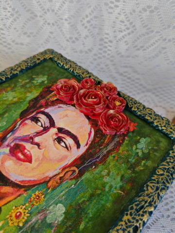 Cutie din lemn-Frida Kahlo [3]