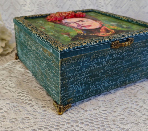 Cutie din lemn-Frida Kahlo [5]