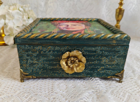 Cutie din lemn-Frida Kahlo [1]