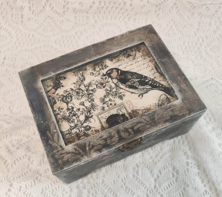 Cutii,casete,cufere handmade - Cutie lemn-Vintage