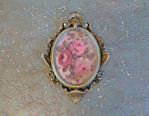 Cutie lemn -Vintage Rose XL [3]