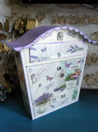 Cutii postale unicat - Cutie postala Gradina cu lavanda