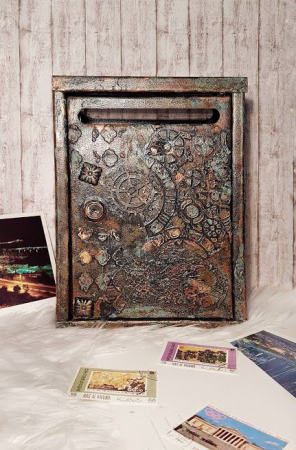 Decoratiuni steampunk/industrial - Cutie postala Steampunk-industrial