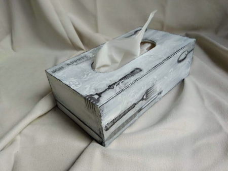 Cutii,casete,cufere handmade - Cutie servetele Bon Apetit