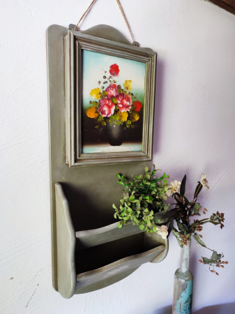 Dulăpior Vintage pentru Chei cu Suport pentru Plicuri sau Reviste [3]