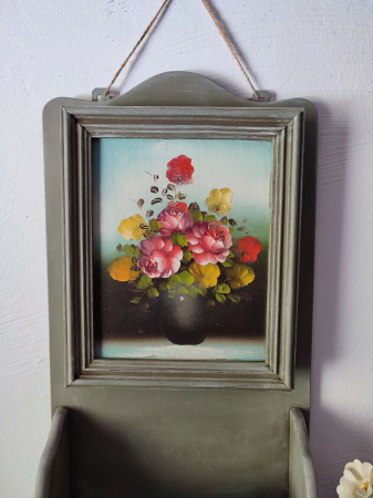 Dulăpior Vintage pentru Chei cu Suport pentru Plicuri sau Reviste [1]