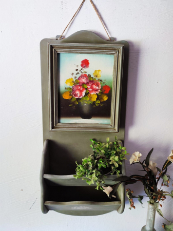 Dulăpior Vintage pentru Chei cu Suport pentru Plicuri sau Reviste [4]