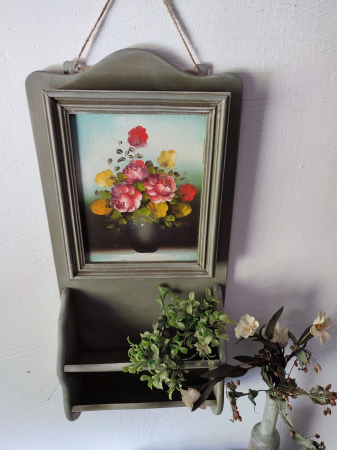 Dulăpior Vintage pentru Chei cu Suport pentru Plicuri sau Reviste [7]