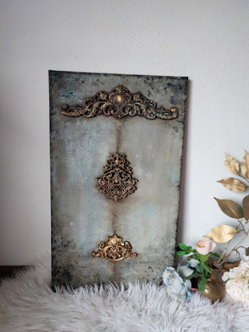 Decoratiuni casa - tablou-mixed-media-patina-metalica.jpg