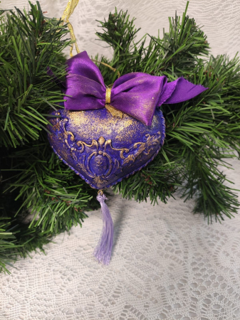 Glob inimă baroc-indigo [3]