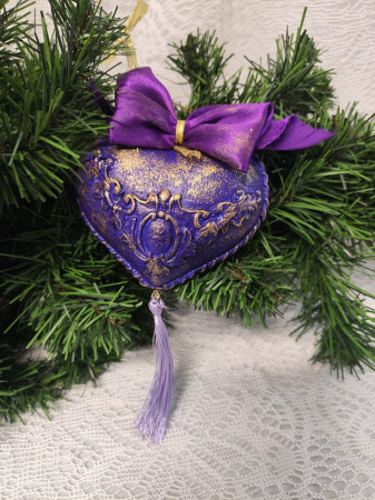 Glob inimă baroc-indigo [0]