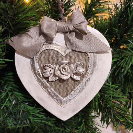 Craciun-globuri si decoratiuni hand made - Glob lemn- Rustic Chic