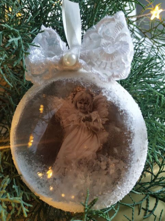 Craciun-globuri si decoratiuni hand made - Glob Snow