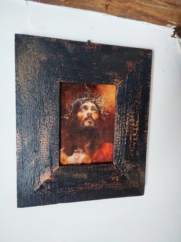 Iisus cu coroană de spini – decor vintage [5]