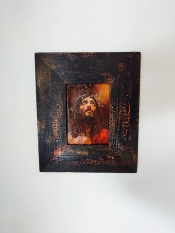 Iisus cu coroană de spini – decor vintage [6]