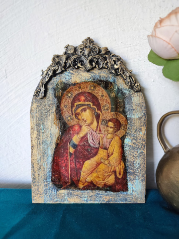 Icoană decorativă lucrată manual [0]