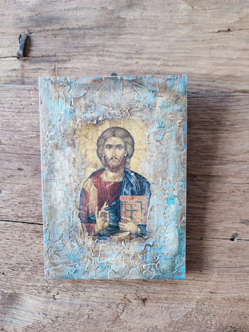 Icoană pe lemn cu Mântuitorul – unicat [6]