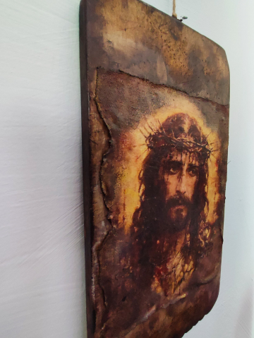 Icoană pe blat de lemn vechi [7]