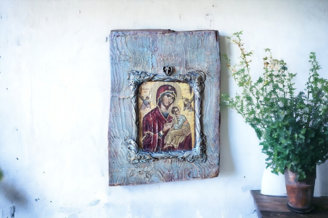 Icoana pe blat din lemn [0]