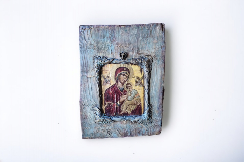 Icoana pe blat din lemn [2]