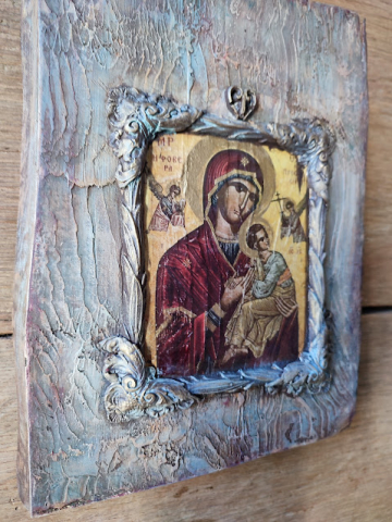Icoana pe blat din lemn [4]