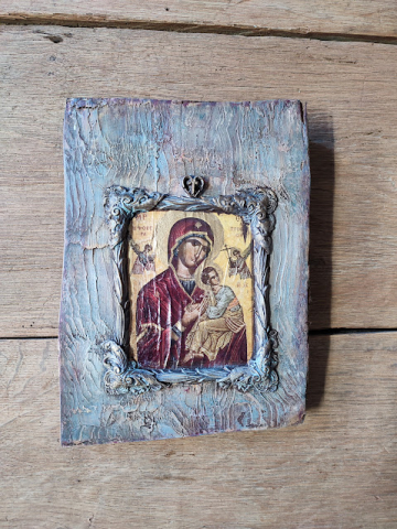 Icoana pe blat din lemn [1]