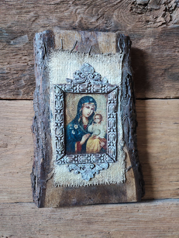 Icoana pe blat din lemn [2]