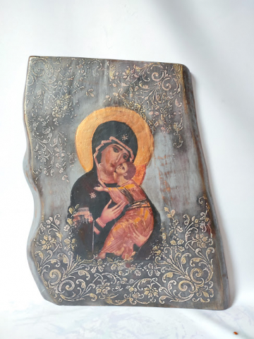 Icoana pe blat din lemn masiv [2]