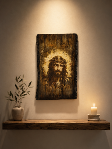 Icoane și Decor Rustic – Unicate din Lemn și Piatră - Icoana pe lemn unicat