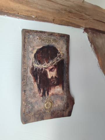 Icoană pe lemn masiv cu chipul lui Iisus [1]