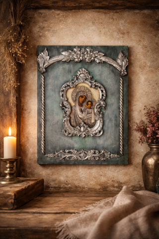 Icoane și Decor Rustic – Unicate din Lemn și Piatră - Titlul Imaginii Principale