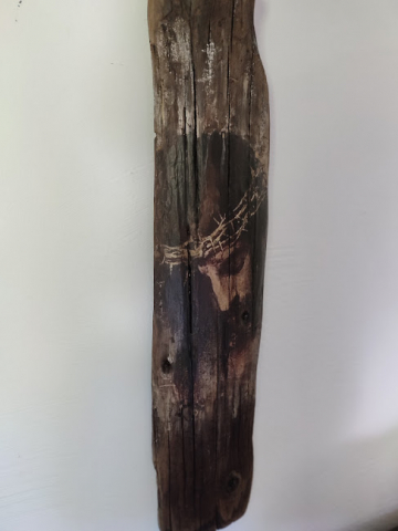 Icoană Rustică pe Lemn Reciclat – Artă cu Suflet [4]